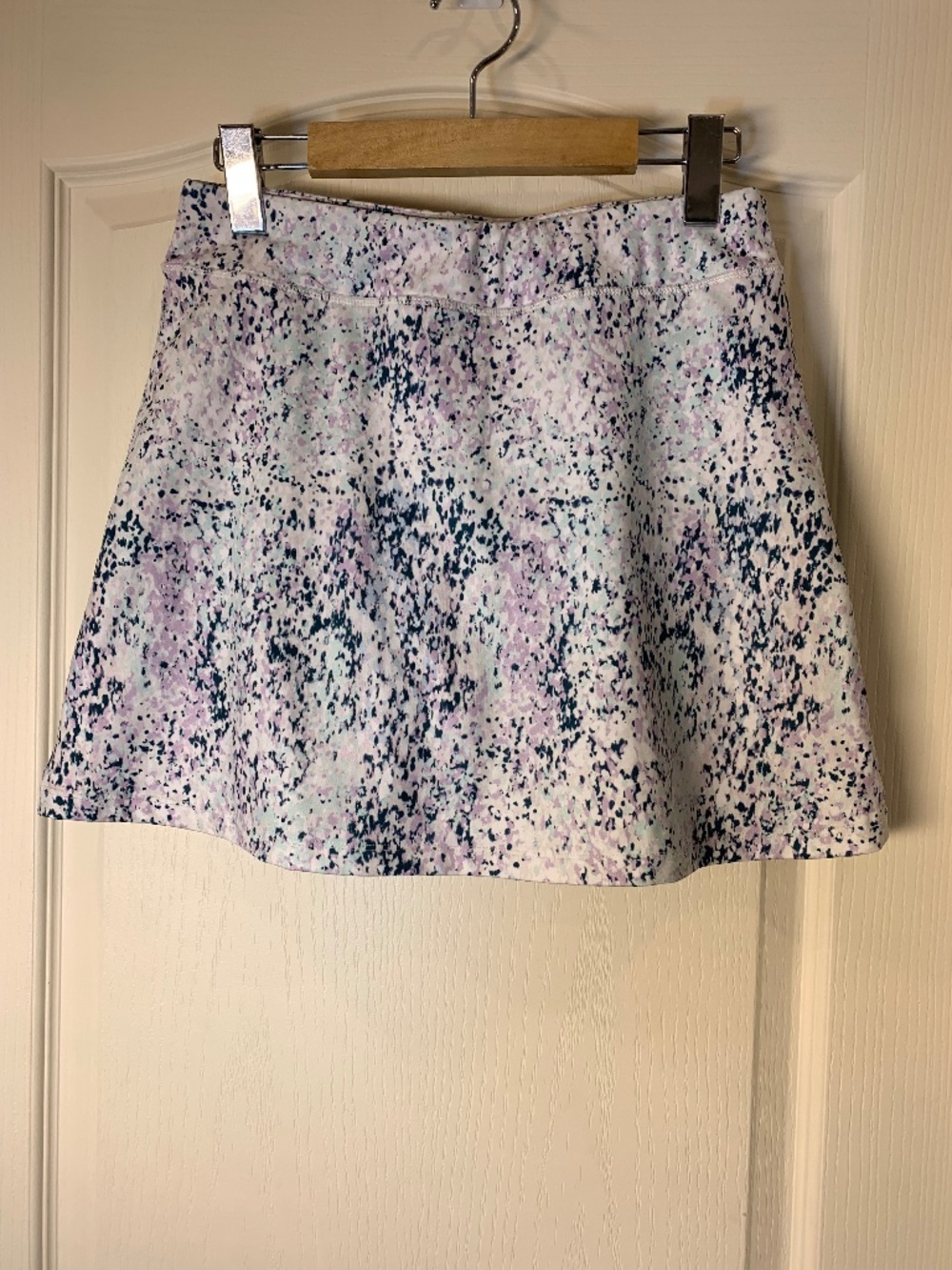 Performance Skort Size 16 White Lilac Pastel‎ Blue Athletic Golf Pickelball Walk